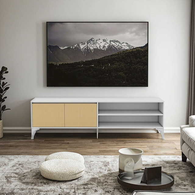 Media de TV personalizada para projetos de design de interiores Apartamento Móveis para sala de estar