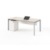 Mesa principal de madeira de CEO moderno de alta qualidade CEO Média de madeira com sub-cabinete para gerente