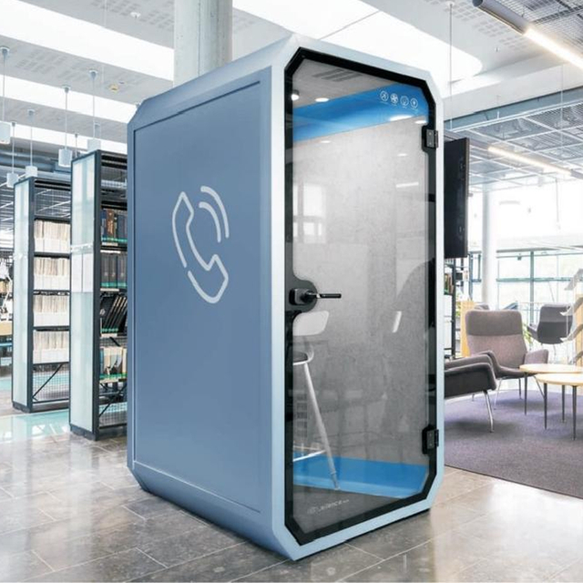 Cabine profissional à prova de som para uso de escritório e estúdio com painéis acústicos de alta qualidade e sistema de ventilação