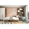 Conjunto de móveis de apartamentos modernos 2 mesa 2 cama 2 mesa de chá mesa 2 quadrado banheira de banheira gabinete de sapato de gabinete rack de armazenamento de parede