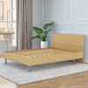 Cama de madeira elevada no estilo de loft com catálogo de design de madeira de armazenamento para moradores de pequenos espaço