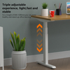 Ergonomic Up and Down Desk de altura ajustável estação de trabalho para o escritório em casa, design personalizado perfeito