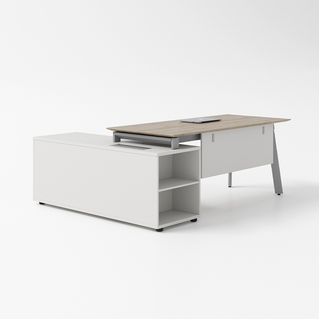Mesa de escritório de luxo personalizada do fabricante profissional com gavetas para hotel e escola