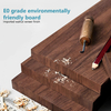 Tabela de conferência de madeira premium Tamanho personalizado acabamento marrom mesa de café moderno para reuniões executivas e lobbies corporativos