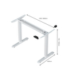 Modern Home Office Up and Down Desk com um único motor de altura elétrica Ergonomic Stand Stand Computer Desk