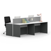 Soluções de mesa de funcionários acessíveis para uma configuração de escritório funcional
