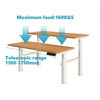 Desk e descendente de mesa elétrica de 3 partes de 4 motores de mesa ajustável, mesa de altura dupla, mesa de ajuste de altura
