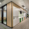 Modern Workspace Divisher Personalizável Tela transparente Camada única Privacy Glass Partition Office