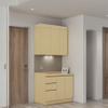 Armários de cozinha modulares sob medida de luxo com acabamento impermeável para apartamentos pequenos e moradores urbanos