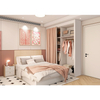 Cama de madeira moderna e elegante para economizar espaço para microapartamentos urbanos de madeira de madeira