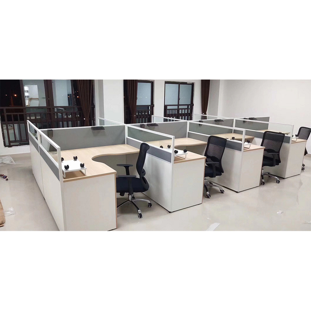 Projeto minimalista ecológico Palestas de trabalho ergonômicas e mesas para funcionários profissionais