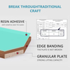 Tabela de conferência de aço superior de madeira Table de conferência Tamanho personalizado Desk Office Reunk