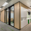 Camada única elegante Modern Transparent Workspace Divisão Divisor Tela Privacidade Escritório de vidro Partição DIY