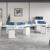 Modular Wooden Office WorkStation Modern Executive Desk para 3 a 9 pessoas equipe