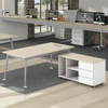 Garantia de qualidade White Modern Wooden Office Desk Table e gabinete móvel com gavetas para escritório executivo