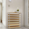 Racks de sapatos de economia de espaço para apartamentos em casa Tamanho personalizado Serviço de OEM de armazenamento de entrada moderna