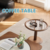 Tabela de conferência de madeira premium Tamanho personalizado acabamento marrom mesa de café moderno para reuniões executivas e lobbies corporativos