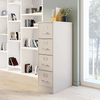 Custom Color 4 gaveta Gabinete de arquivamento branco armazenamento de escritório seguro para negócios da biblioteca escolar