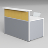 Ministros de mobília profissional de estilo minimalista Desk em cor azul para funcionários estação de trabalho ergonômica