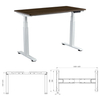 Motivo suave Solução de escritório em casa Descendo a mesa elétrica ergonômica ajustável em altura para sentar trabalho em casa trabalho