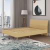 Cama de madeira elevada no estilo de loft com catálogo de design de madeira de armazenamento para moradores de pequenos espaço