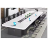 Tabela de conferência de aço superior de madeira Table de conferência Tamanho personalizado Desk Office Reunk