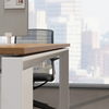 Mesa principal de madeira de CEO moderno de alta qualidade CEO Média de madeira com sub-cabinete para gerente