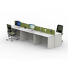 Designs de mesa de funcionários duráveis ​​construídos para uso de escritório modular de longa data de escritório