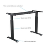 A altura elétrica ajustável na mesa de pé para cima e para baixo ergonômico sentar para suportar a estação de trabalho para escritório e uso doméstico