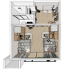 Conjunto de móveis de apartamentos modernos 2 mesa 2 cama 2 mesa de chá mesa 2 quadrado banheira de banheira gabinete de sapato de gabinete rack de armazenamento de parede