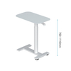 Móveis de escritório comercial para cima e para baixo da mesa de trabalho da mesa de trabalho quarto use pequeno elevador pneumático mesa