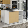 Tamanho personalizado Solução moderna de armazenamento de apartamentos armário de cozinha minimalista