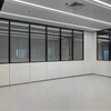 Painel de partição de escritórios de aço contemporâneo, incluindo divisor de espaço modular e placa de parede desmontável acústica