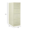Custom Color 4 gaveta Gabinete de arquivamento branco armazenamento de escritório seguro para negócios da biblioteca escolar
