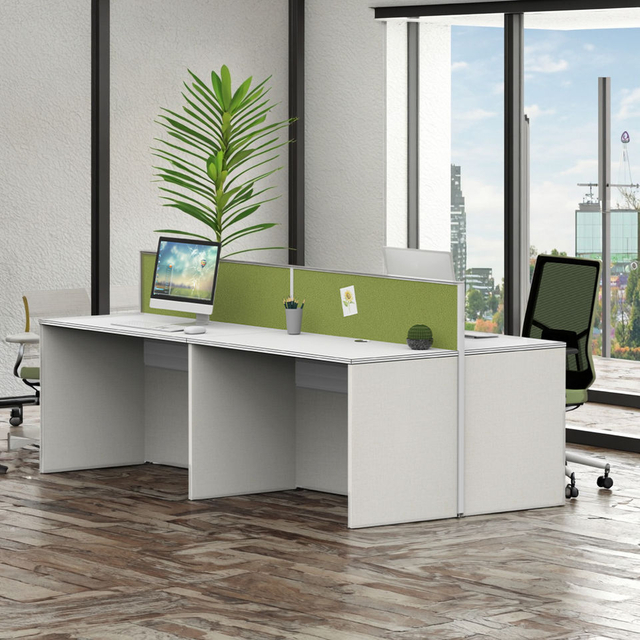 Designs de mesa de funcionários duráveis ​​construídos para uso de escritório modular de longa data de escritório