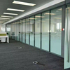 Ponto eletrostático em pó à prova de som Modern Space Painel Divisor Modular Office Glass Partition Parede