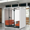POD de privacidade instantânea para o Open Space Office apresenta poder de ventilação e luz LED para sessões de trabalho sem costura