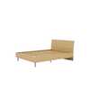 Cama de madeira elevada no estilo de loft com catálogo de design de madeira de armazenamento para moradores de pequenos espaço