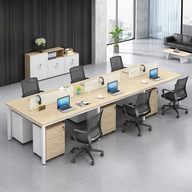Design Uso corporativo Placa de partícula de partículas Desk de estações de trabalho eficientes de escritório