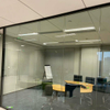 Moderna de Isolamento Modular de Som Office Comercial Parede de Partição de vidro com estrutura de alumínio de aço de aço