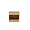 Minimalista Modern Wood Bedroom Mesa de cabeceira de cabeceira com armazenamento oculto para locatários modernos