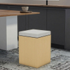 Compacto e elegante assento pequeno banquinho de madeira para refeições de apartamentos, fezes de madeira multifuncional - mesa lateral de jantar ou banquinho