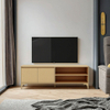 Unidade de parede de TV minimalista para quartos modernos para acabamento de madeira personalizado solução de armazenamento de sala de estar