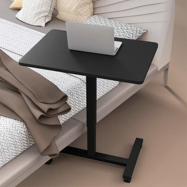 Lapto de levantamento de laptop exagerado na cama pneumática pequena mesa lateral para pequeno espaço para cima e para baixo mesa