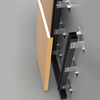 Materiais padrão de fábrica italiana Estética Painel de parede isolada de aço metal