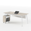 Garantia de qualidade White Modern Wooden Office Desk Table e gabinete móvel com gavetas para escritório executivo
