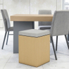 Compacto e elegante assento pequeno banquinho de madeira para refeições de apartamentos, fezes de madeira multifuncional - mesa lateral de jantar ou banquinho