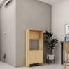 Gabinete de sapatos modular personalizável com sistema de armazenamento de portas para qualquer espaço