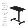 Economizando espaço para cima e para baixo na mesa pneumática de altura ajustável mesa para laptop para mesa ou mesa lateral exagerada