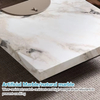 Sala de escritório Faux Marble Top Seldle Couro Standing Storage Função de aço inoxidável